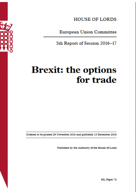 Brexit: options for trade
