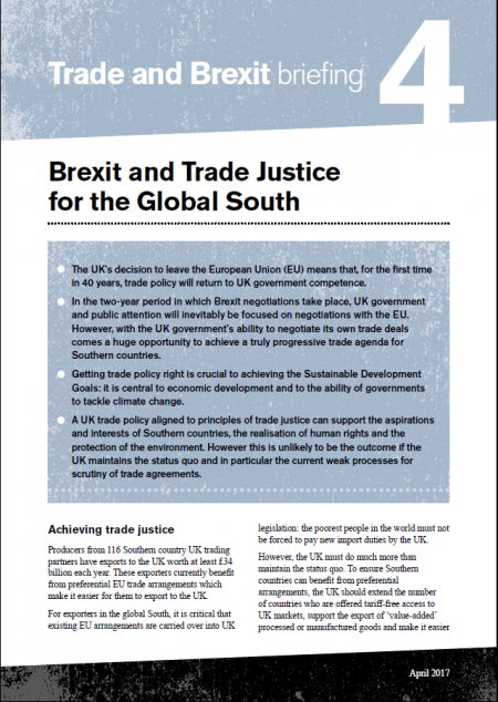 Brexit and trade justice for the global south