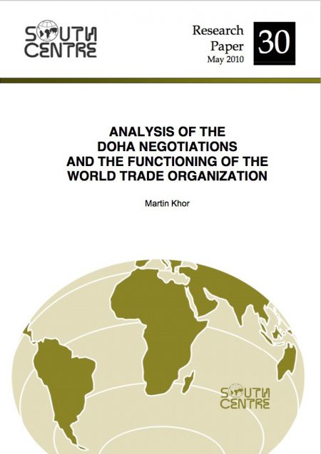 South Centre: Analysis of the Doha negotiations and the Functioning of the WTO