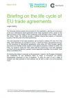 Briefing on the life cycle of EU trade agreements
