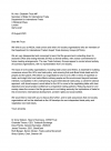Letter to Liz Truss following ETAGs change