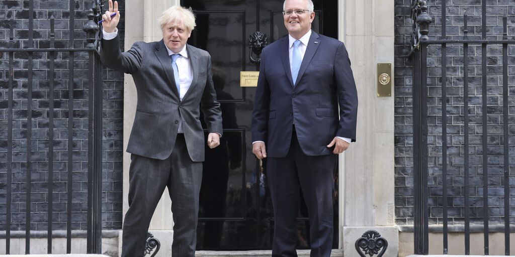 Boris Johnson And Scott Morrison
