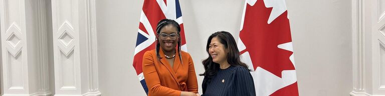 Secretary of State for International Trade Kemi Badenoch and Minister of International Trade Mary Ng meet to discuss UK's accession to CPTPP (14 March 2023)